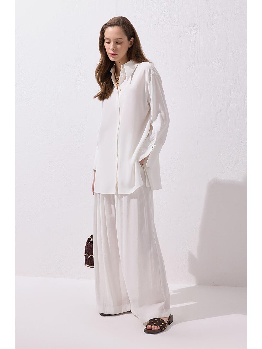 Modal Basic Gömlek Ekru-2