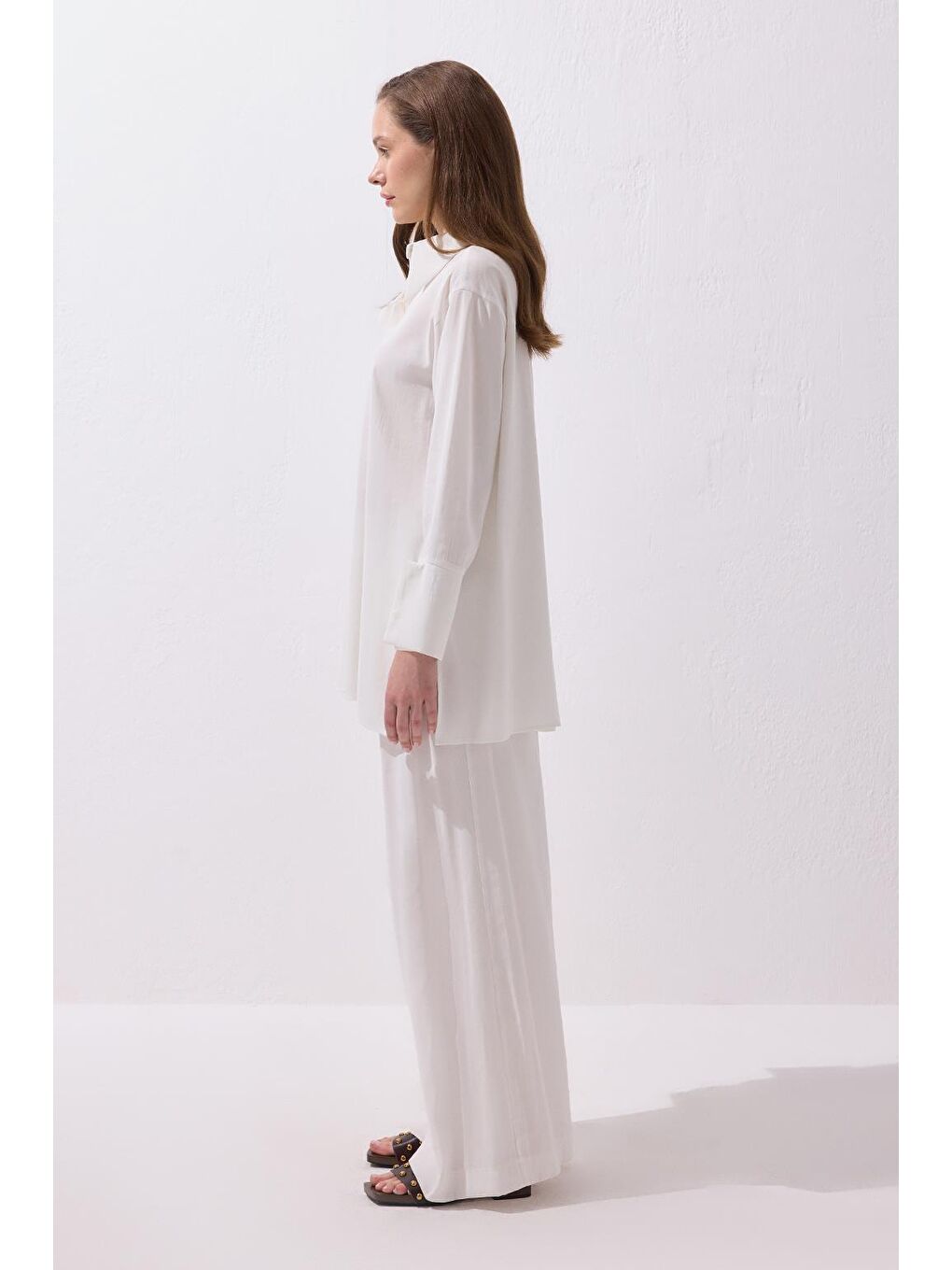 Modal Basic Gömlek Ekru-4