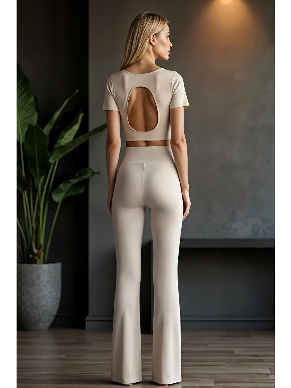 Bej DS SORA ISPANYOL PAÇA KADIN TAYT 2025-1