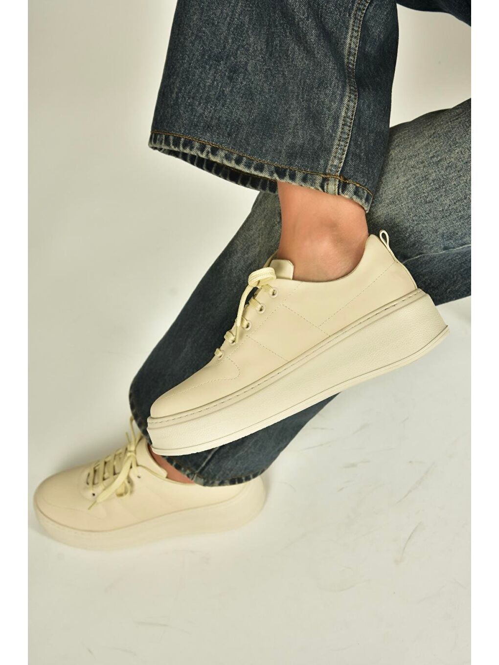 Bej Kadın Spor Ayakkabı T274148309-4