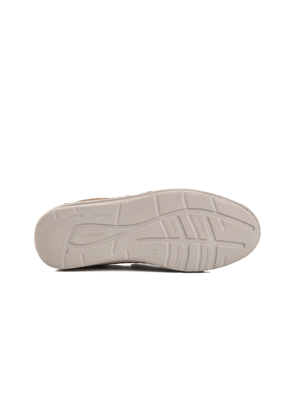 Ekru Kum Nubuk Hakiki Deri Erkek Casual Ayakkabı 2628 M-4