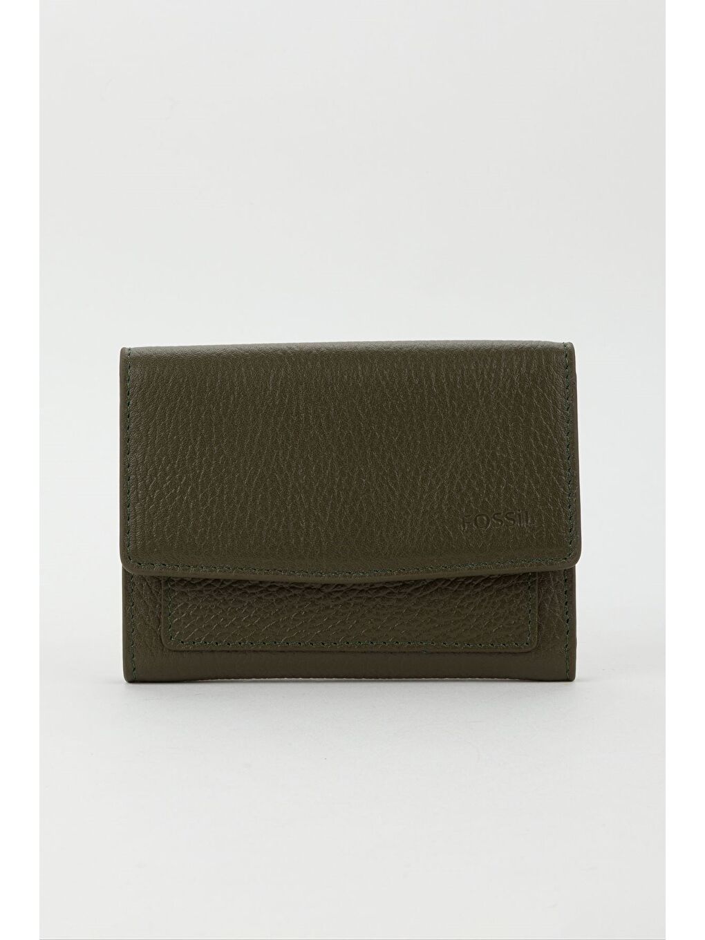 Yeşil Kutulu Hakiki Deri Buz Mavi Orta Boy Kadın El Portföyü Kartlık Cüzdan