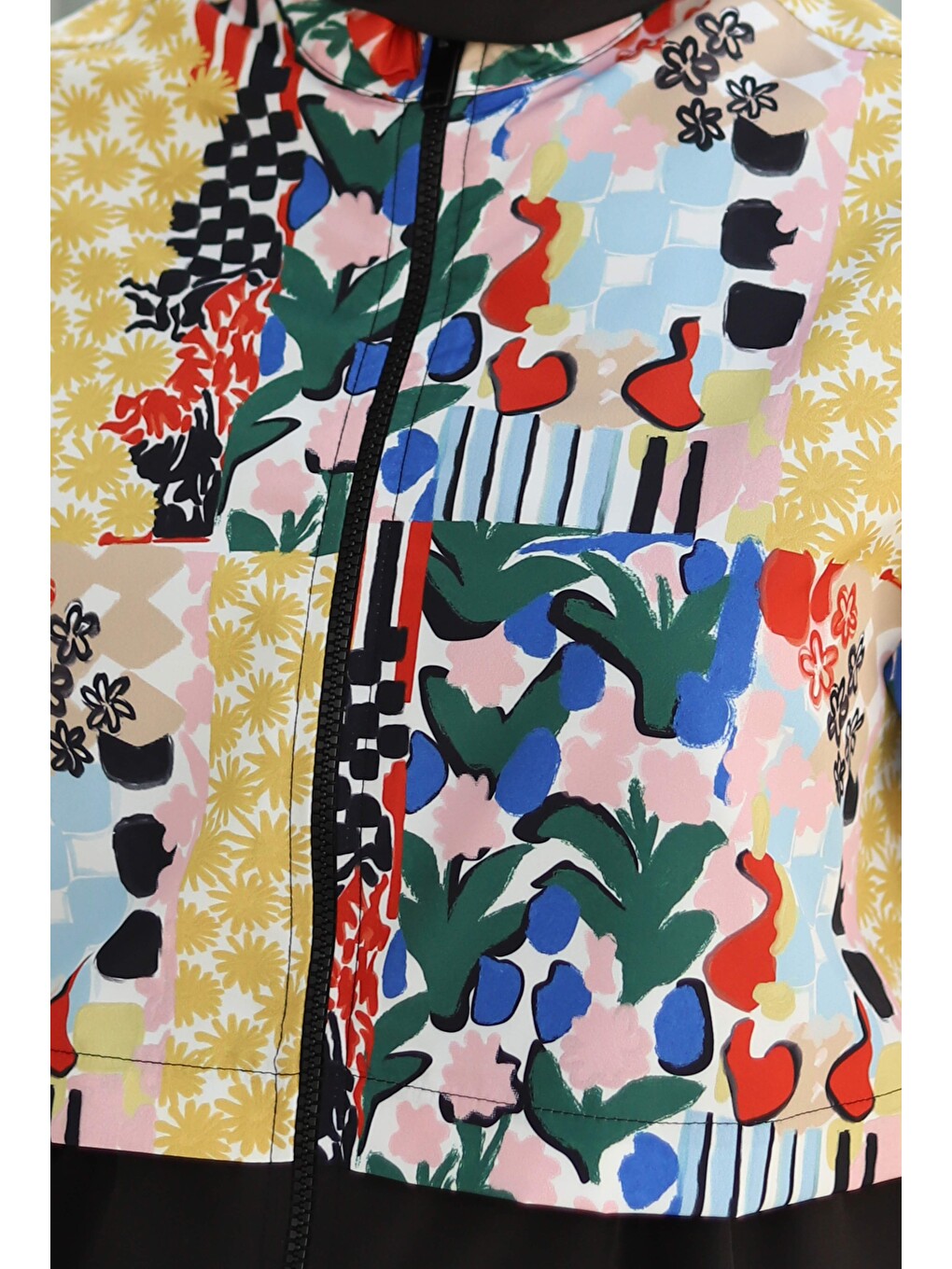 Karışık Desenli Yüzme Takımı Patchwork-4