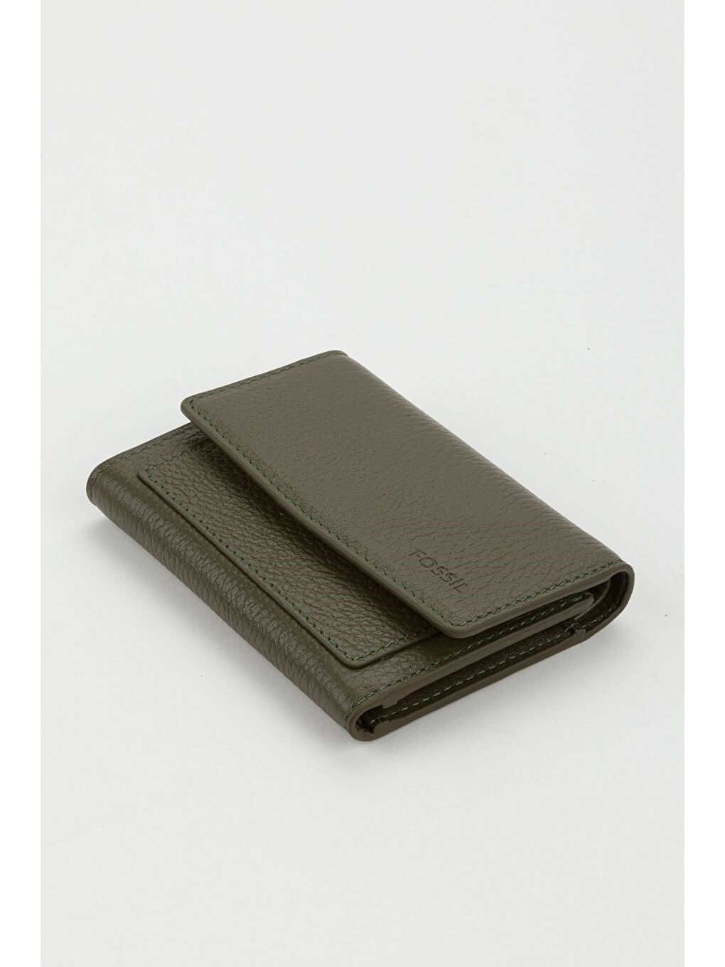 Yeşil Kutulu Hakiki Deri Buz Mavi Orta Boy Kadın El Portföyü Kartlık Cüzdan-3