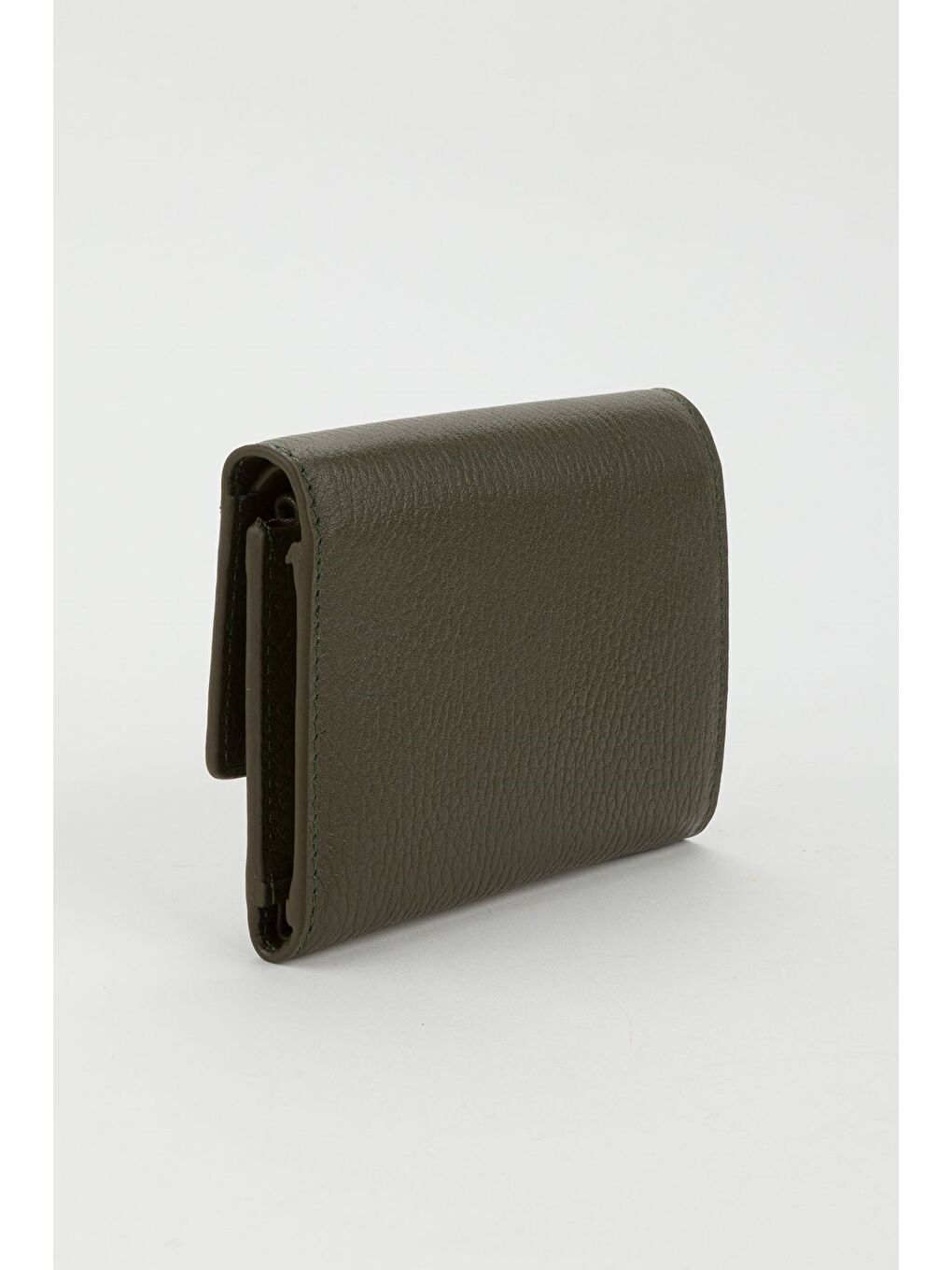 Yeşil Kutulu Hakiki Deri Buz Mavi Orta Boy Kadın El Portföyü Kartlık Cüzdan-4