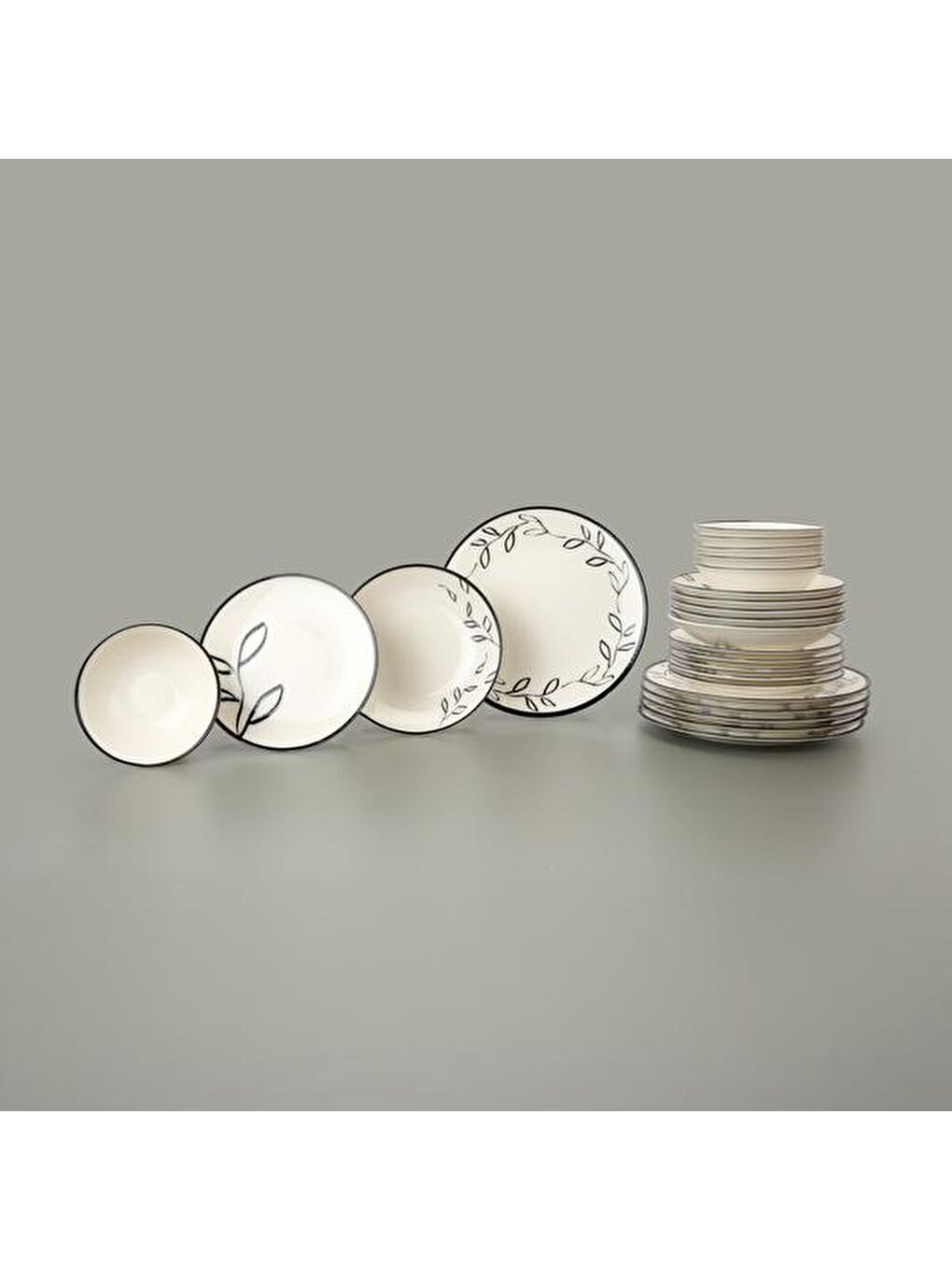 Karışık Kitchen Nemi 24 Parça Yemek Takımı - Renkli-1