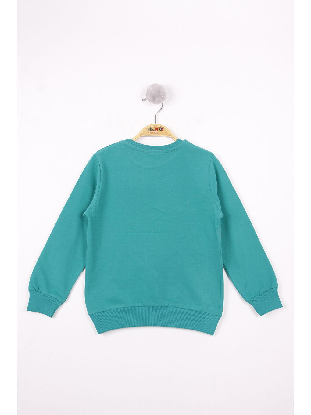 Gri Erkek Çocuk Yazı Baskılı Sweatshirt-1