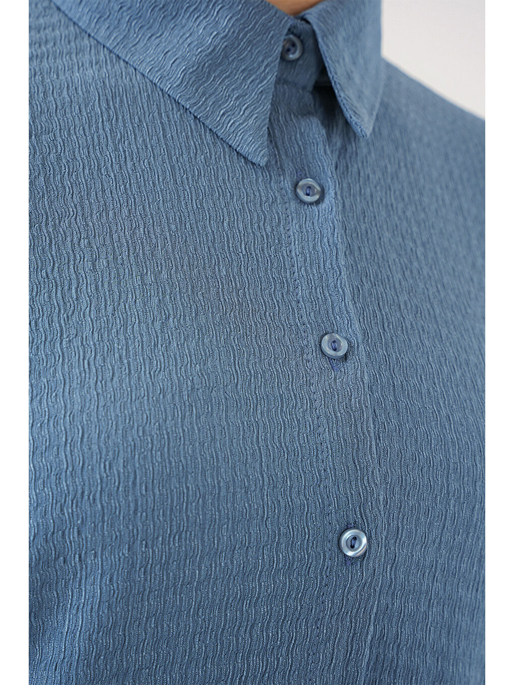 Kadın Örme Tesettür Alt Üst Takım 6711 - İndigo-4