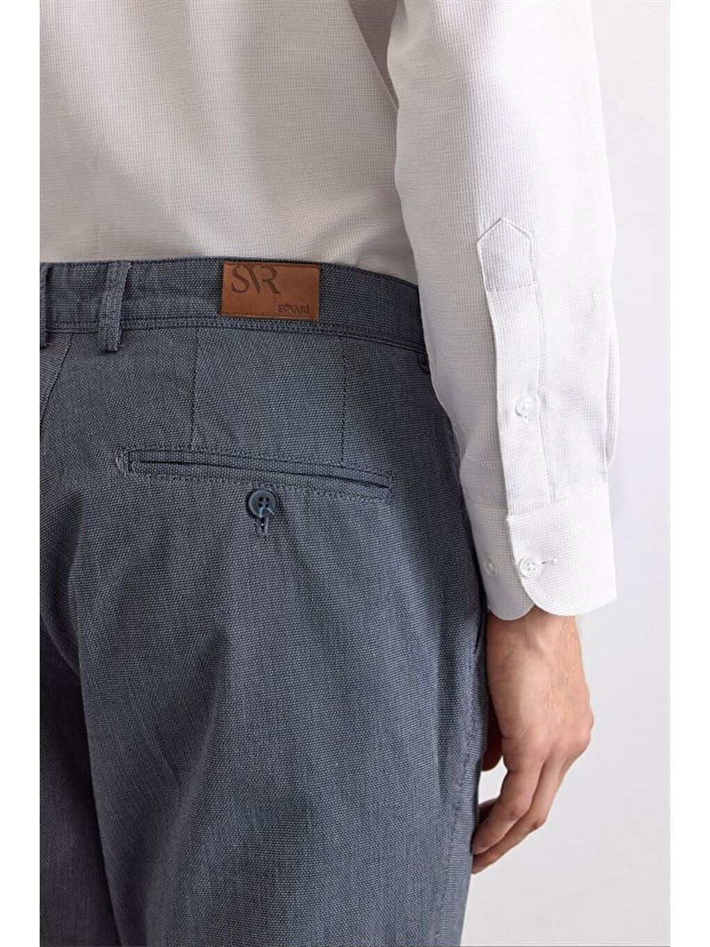 Lacivert Regular Casual Pantolon-3