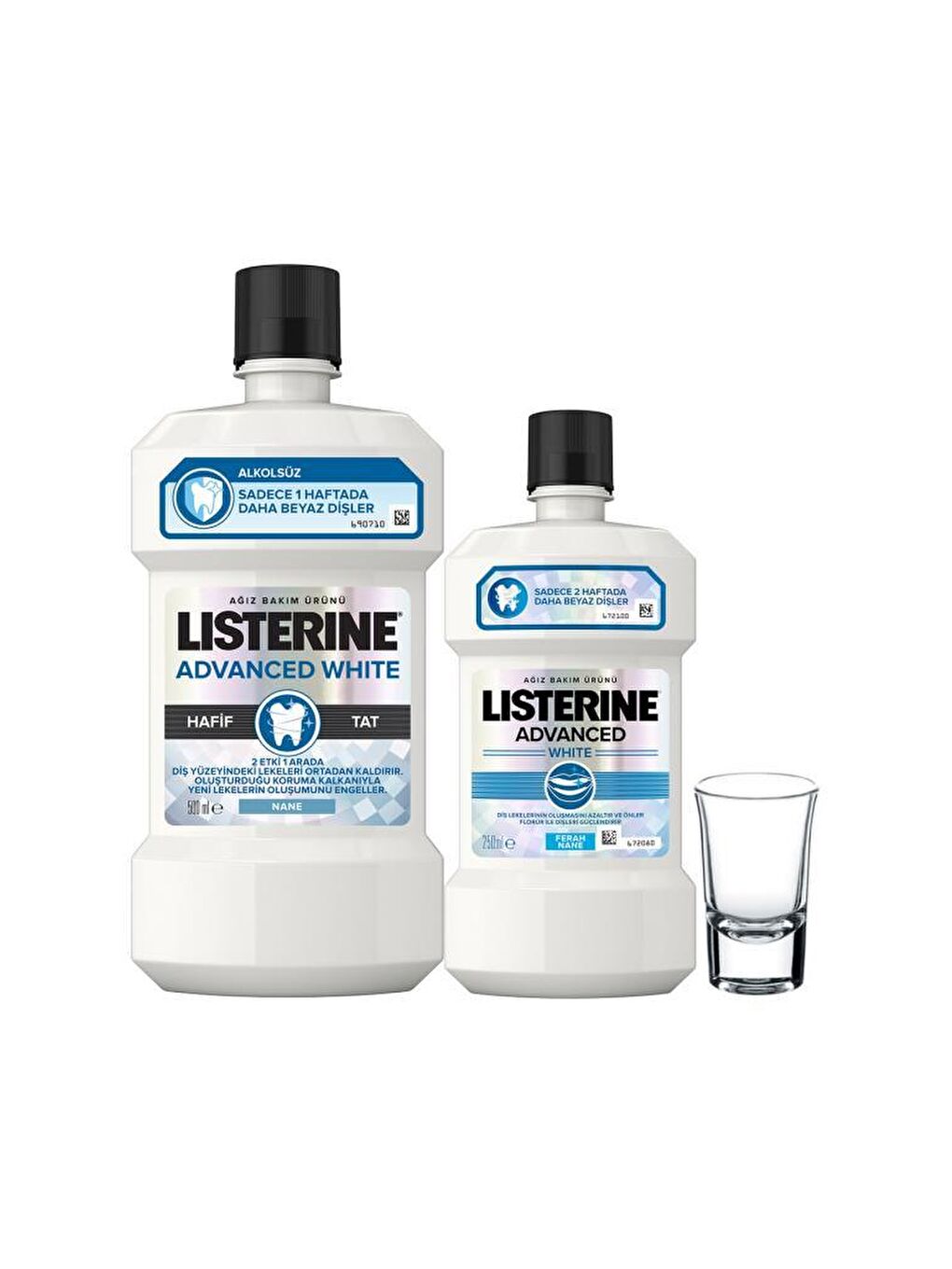 Listerine Renksiz Advanced White Hafif Tat Ağız Bakım Suyu 500+250 ml - 2