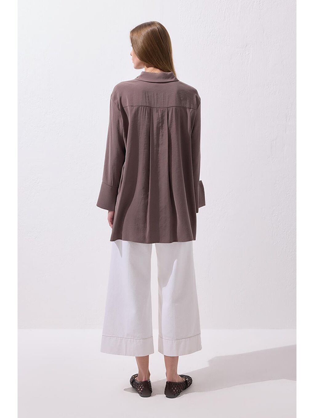 Kahverengi Modal Basic Gömlek Toprak-4