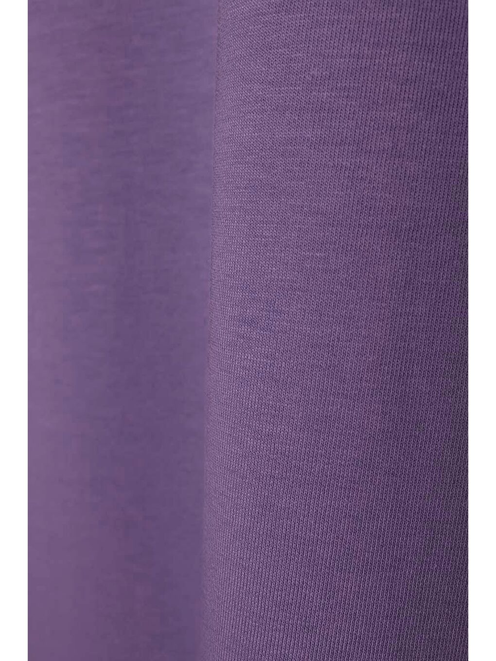 Mor-Pamuklu Kolları Düğmeli Penye Elbise-6