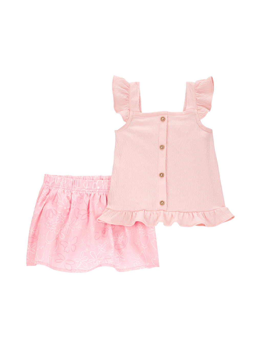 Karışık Kız Bebek 2'li Alt Üst Set