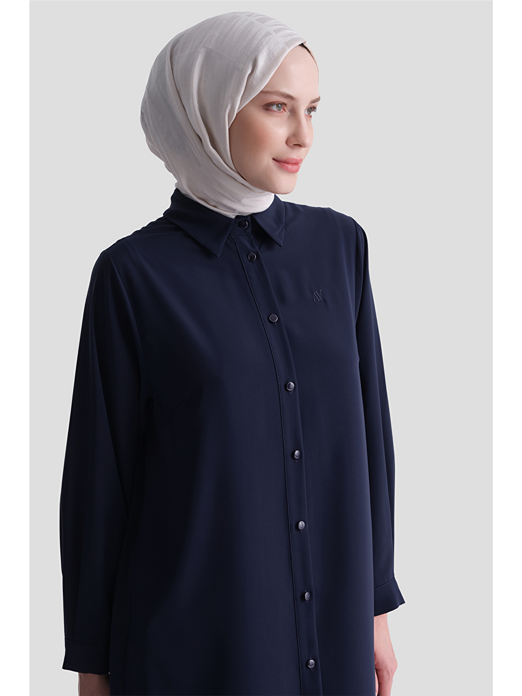 A Logolu Tunik Lacivert-3