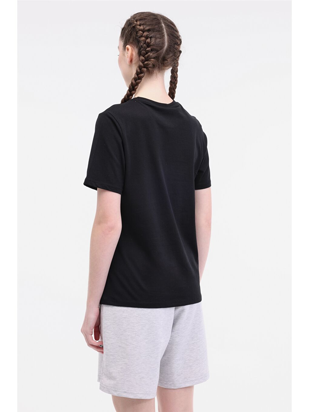 WL VENUS 11MD1052 5FX Siyah Kadın Kısa Kol T-Shirt-1