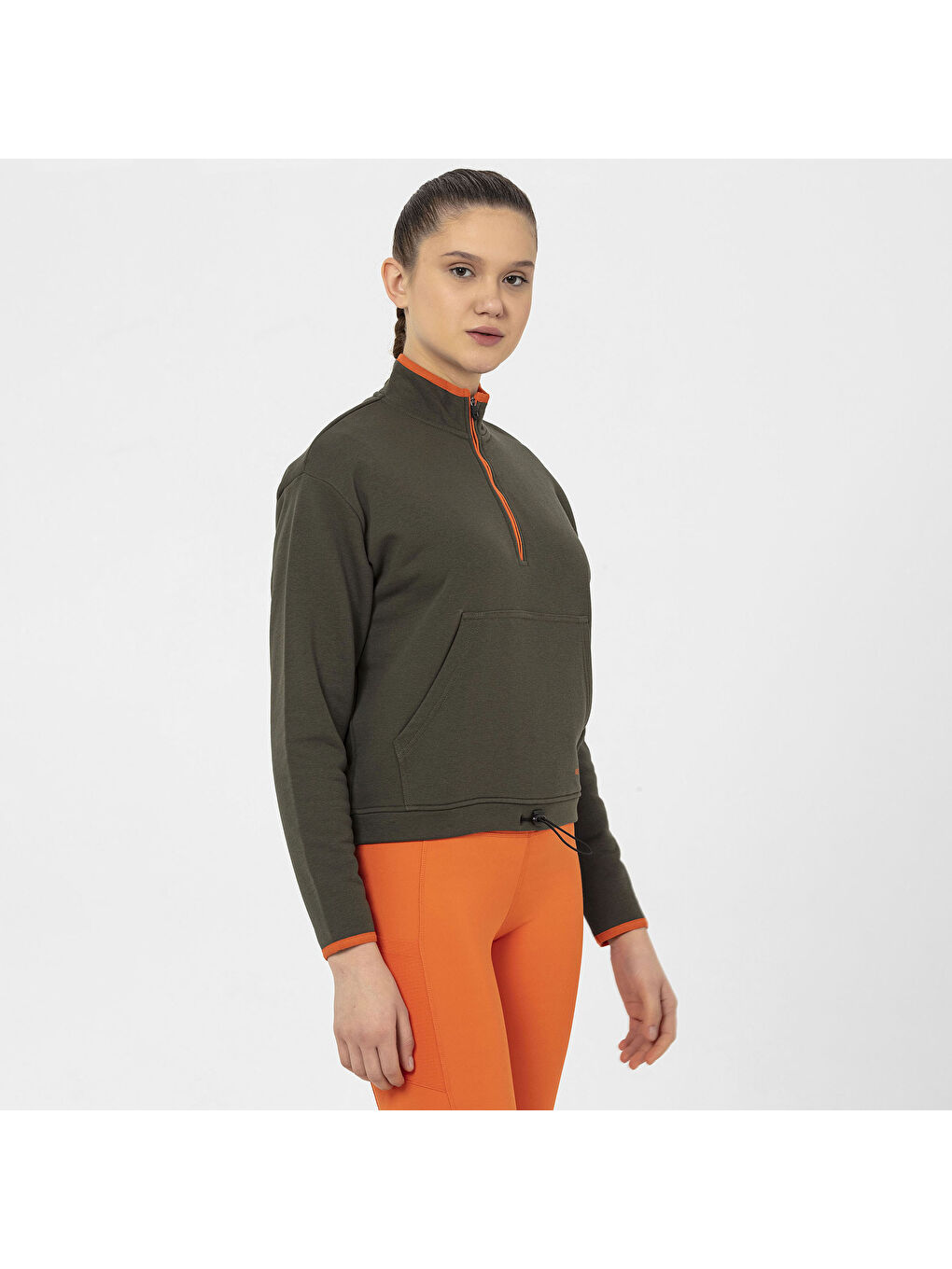 Haki Sense Kadın Yeşil Sweatshirt-4