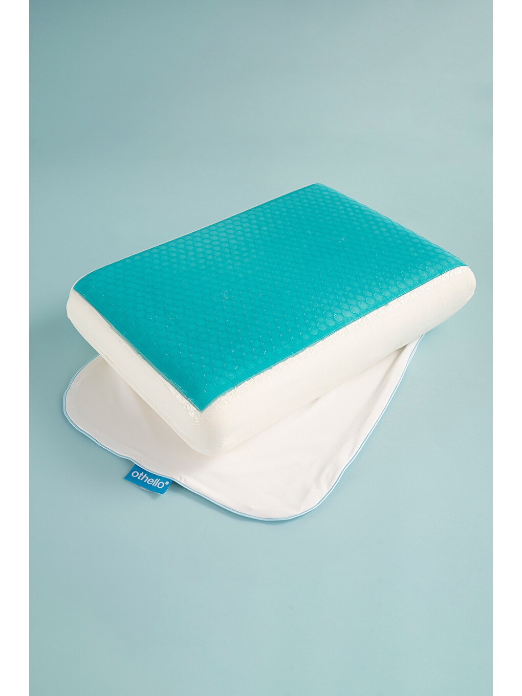 Beyaz Bubblegel Serinletici Jel Visko Yastık 60x40+14 Cm-2