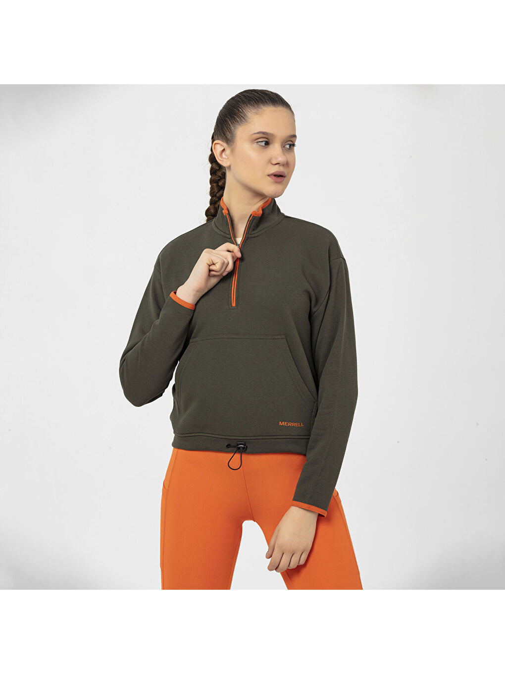 Haki Sense Kadın Yeşil Sweatshirt-5