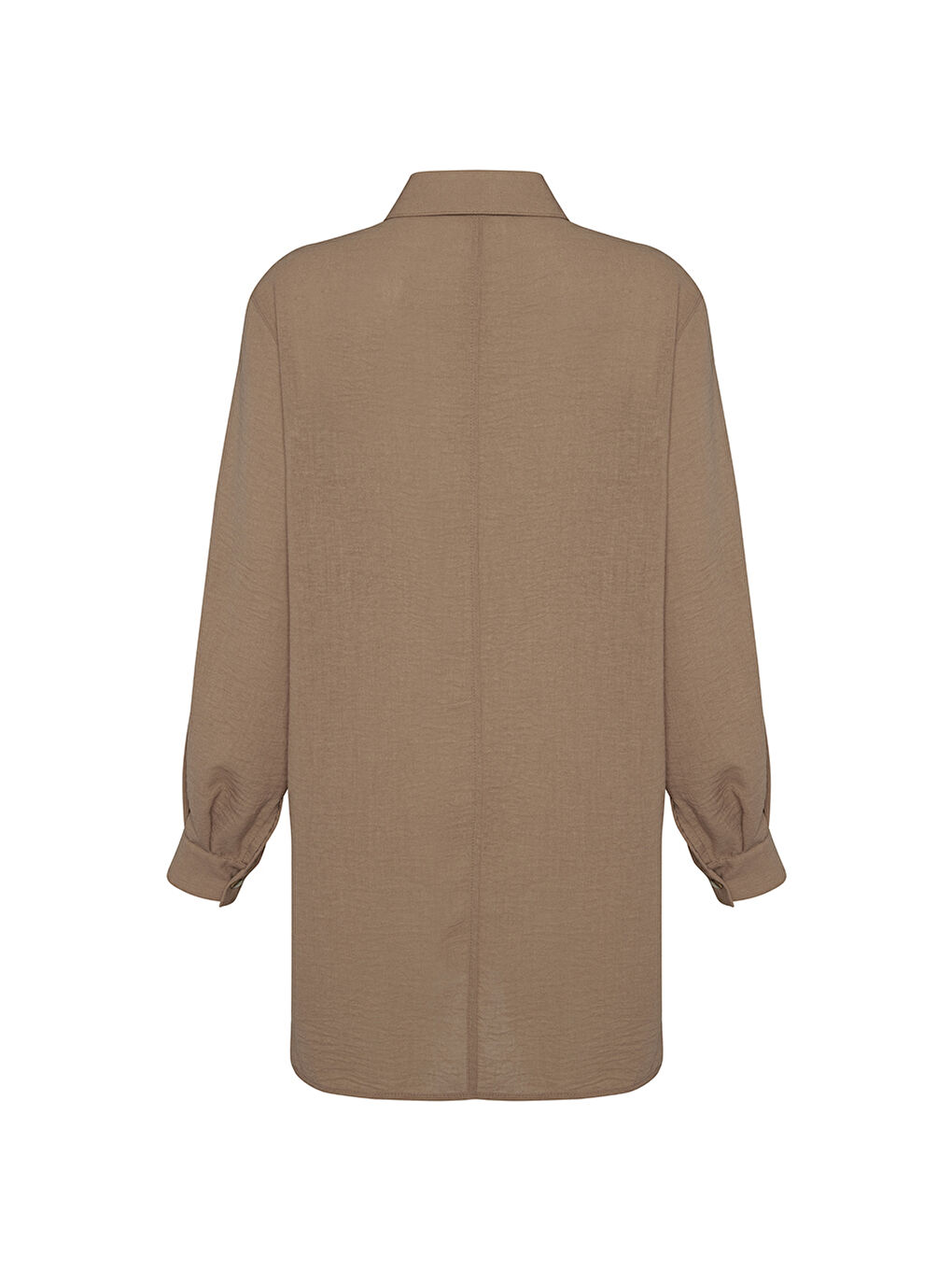 Kahverengi Basic Bluz-1