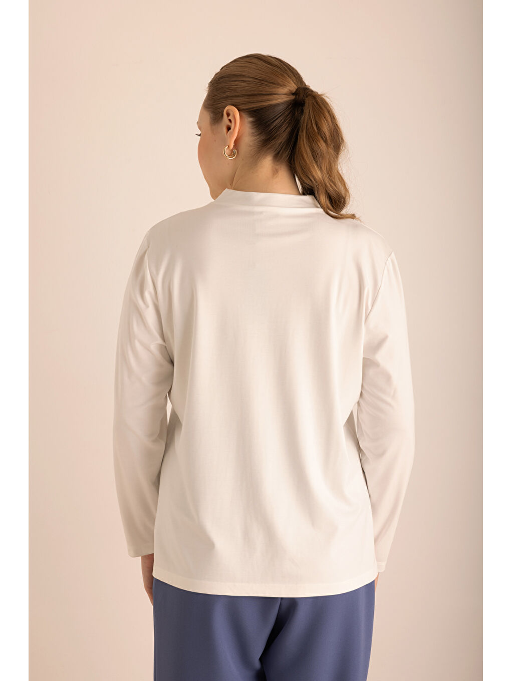 Ekru Dik Yaka Body-5