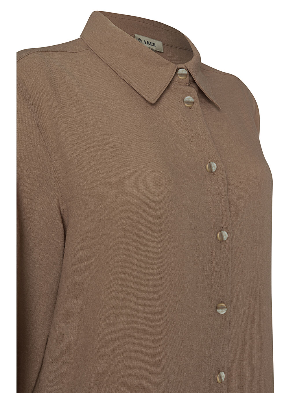 Kahverengi Basic Bluz-2