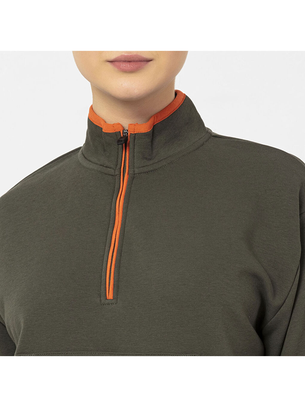 Haki Sense Kadın Yeşil Sweatshirt-7