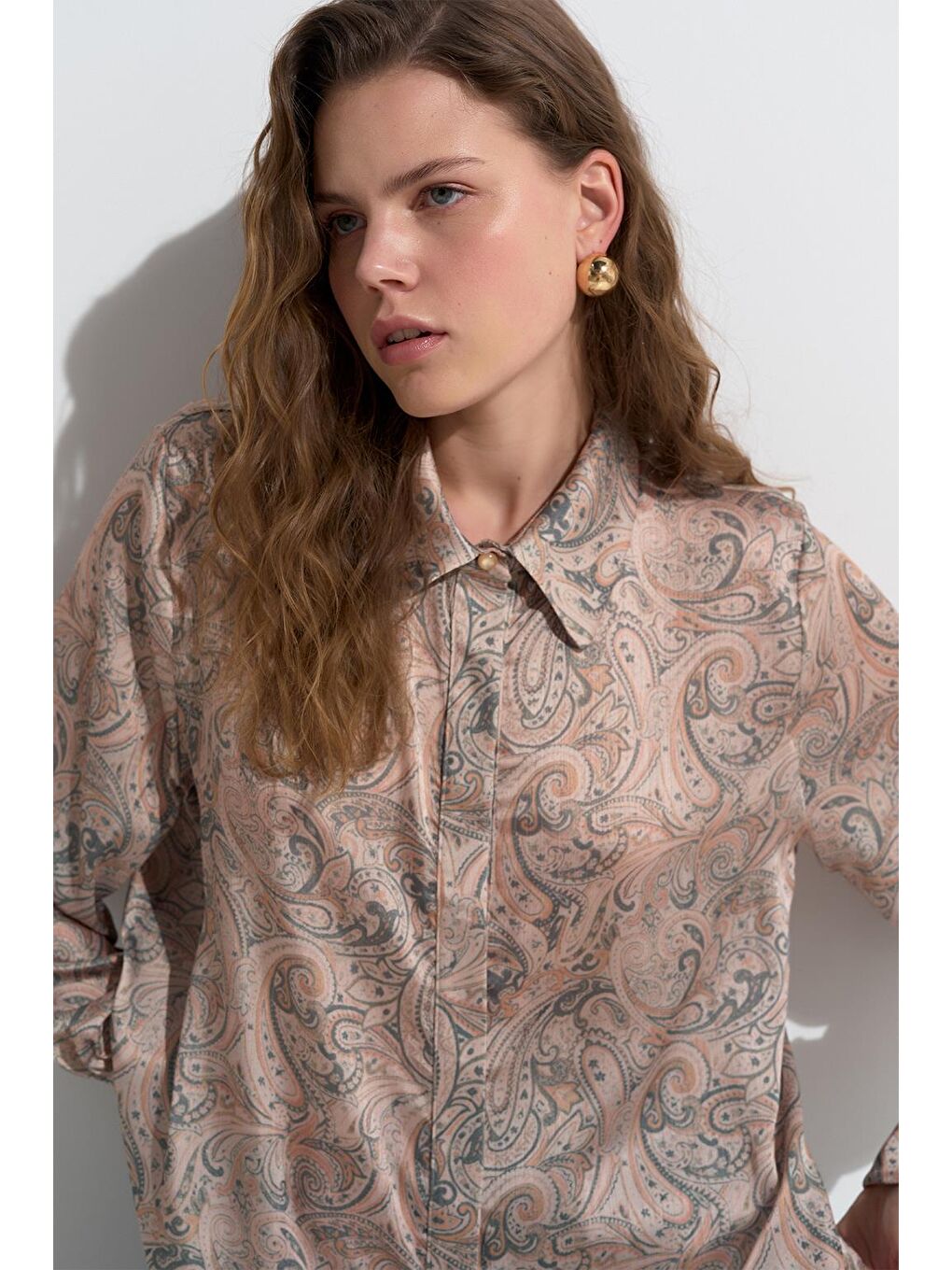 Miri Desenli Gömlek Yeşil-2