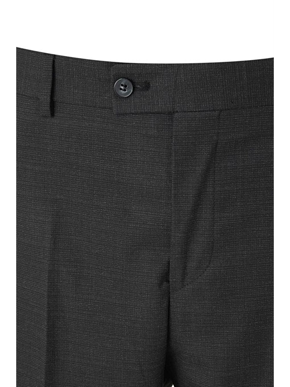 Siyah Regular Klasik Pantolon-1
