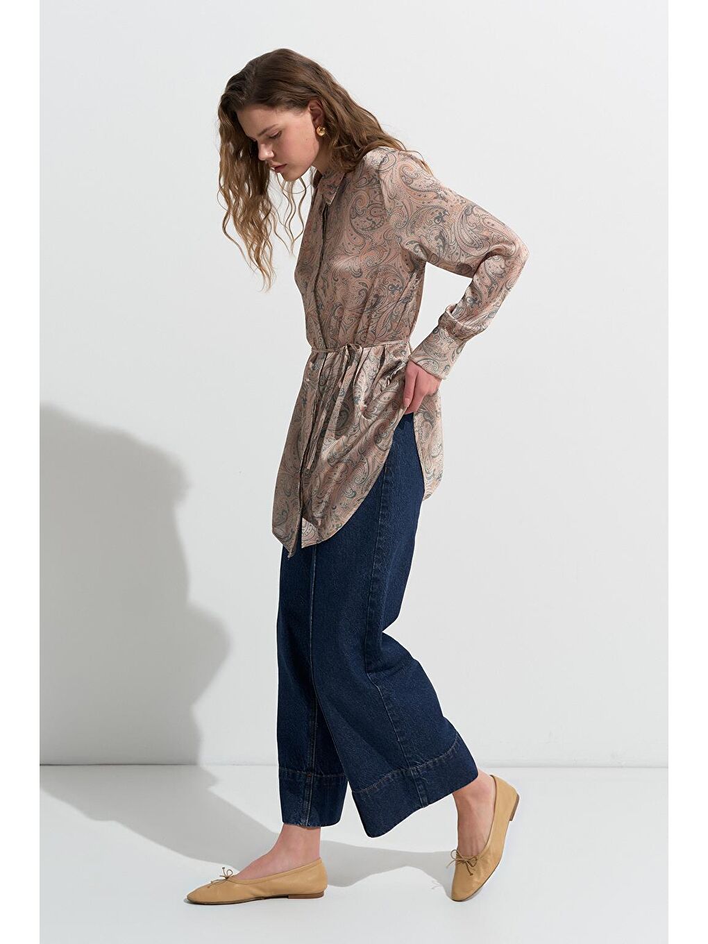 Miri Desenli Gömlek Yeşil-3