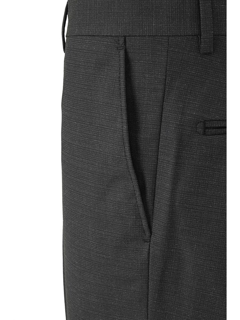 Siyah Regular Klasik Pantolon-2