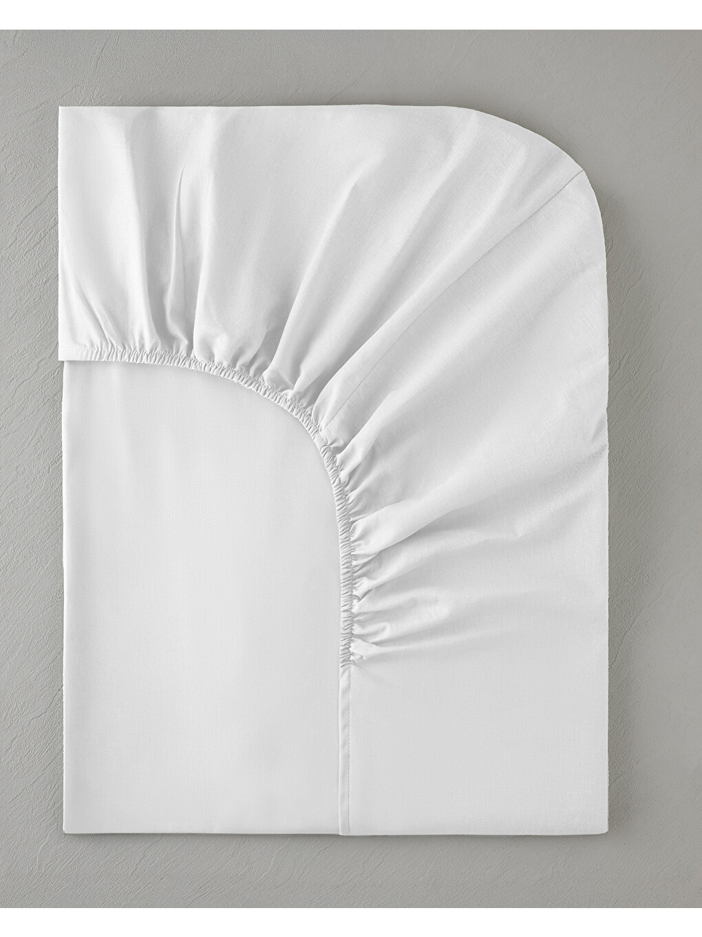 Novella Premium Pamuk Dokulu King Size Lastikli Çarşaf 180x200 Cm Beyaz