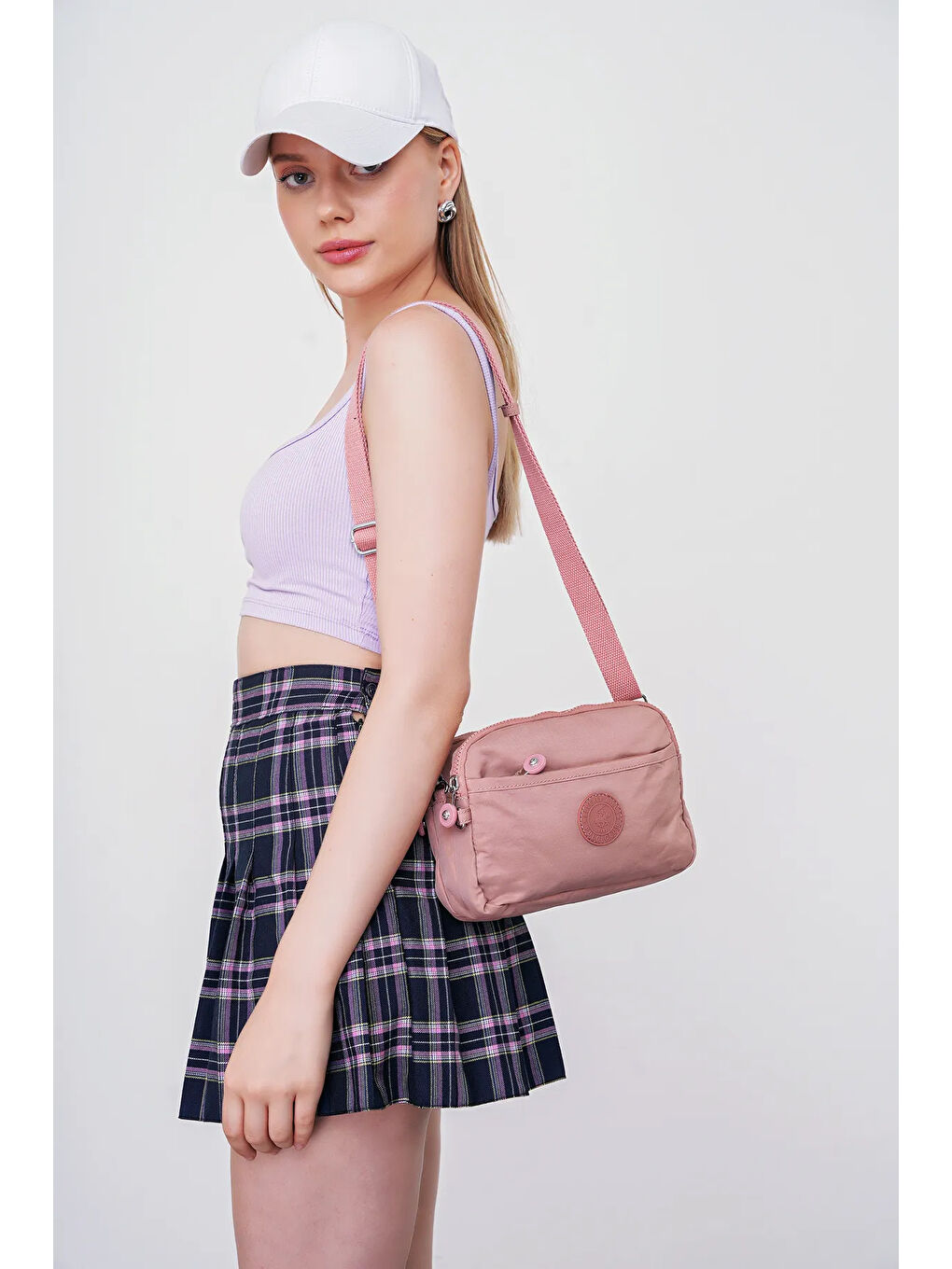 Pembe Çapraz Askılı Kadın Çanta BHPC6002-1
