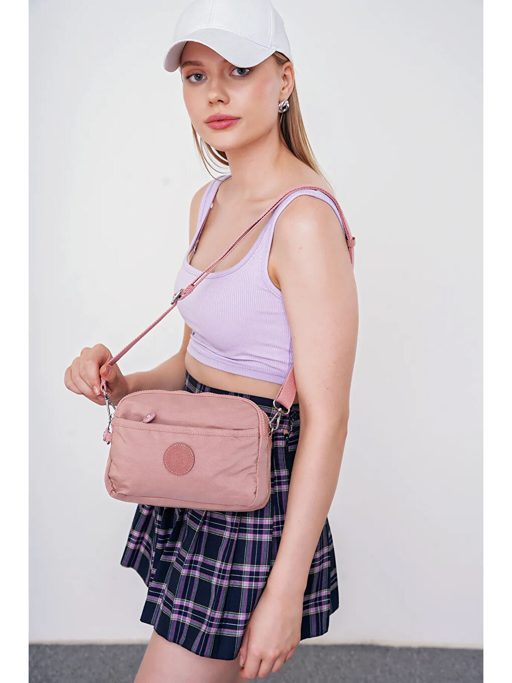 Pembe Çapraz Askılı Kadın Çanta BHPC6002-2