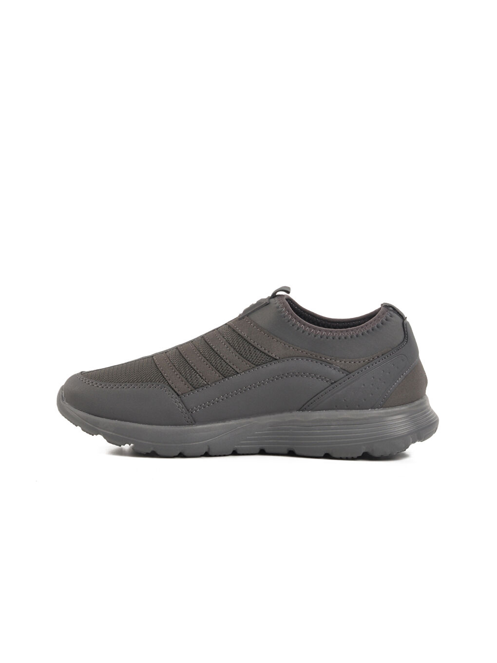 Gri Füme Fileli Hafif Esnek Erkek Spor Ayakkabı Disc M-1