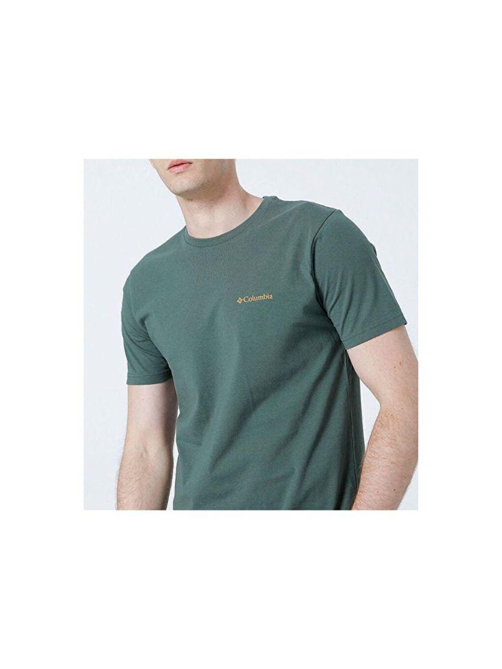 Columbia Yeşil Csc M Basic Sm Logo Brushed Ss Tee Erkek Kısa Kollu Tişört CS0282-353