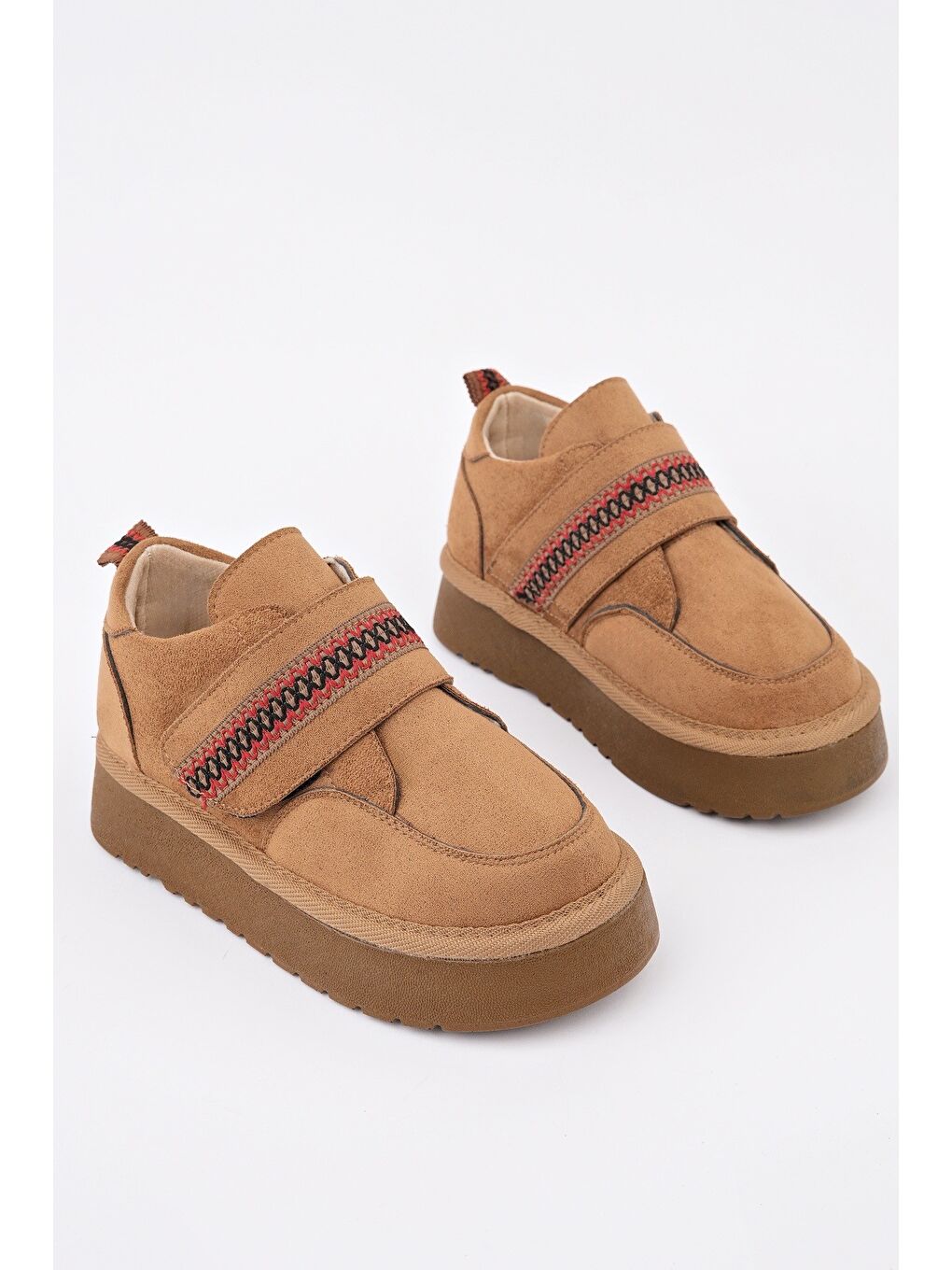 Kahverengi DAPHNE Kalın Taban Cırtlı Çocuk Kışlık Mini Bot-1