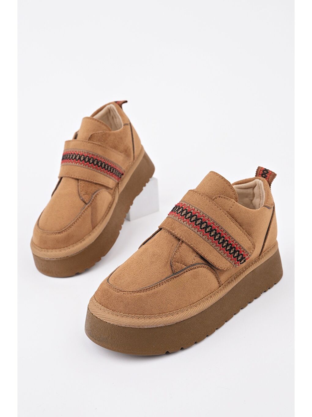 Kahverengi DAPHNE Kalın Taban Cırtlı Çocuk Kışlık Mini Bot-2