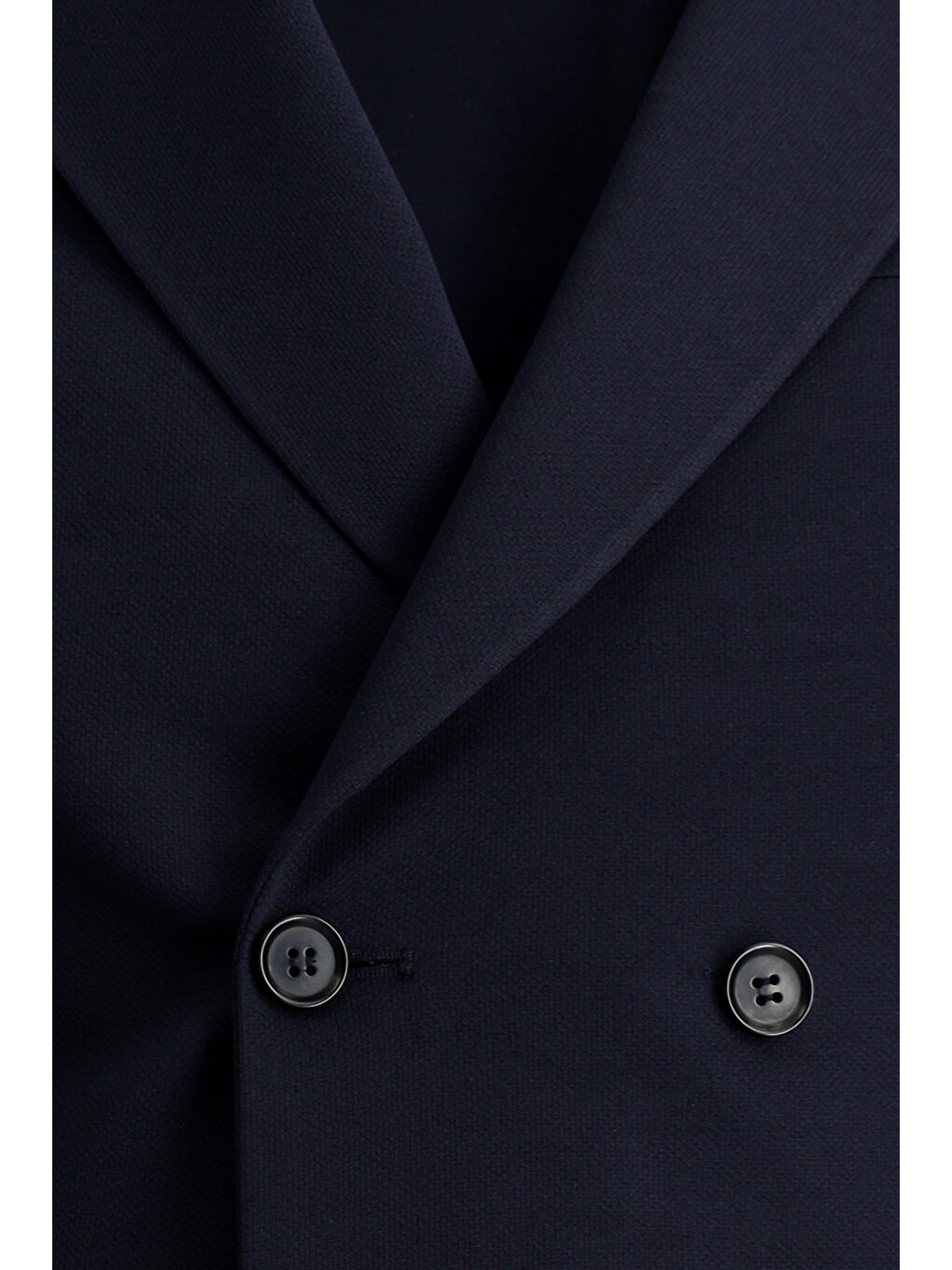 Lacivert Slim Fit Dar Kesim Kruvaze Ceket-6