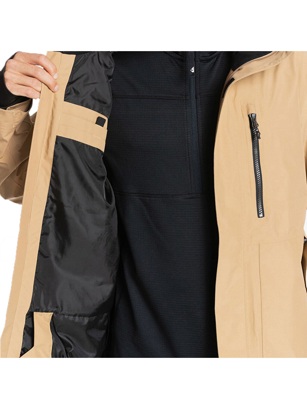 Mission Gore-tex Erkek Bej Snowboard Ceketi-4