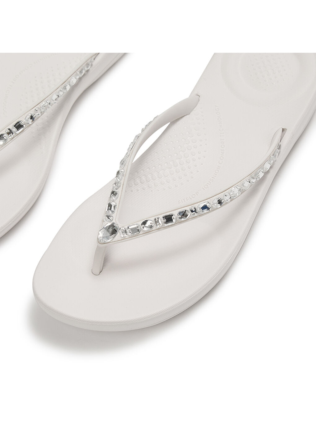 Beyaz Kadın Terlik JC8-090/194/D46 iQUSHION Multi-Crystal Ergonomic-3