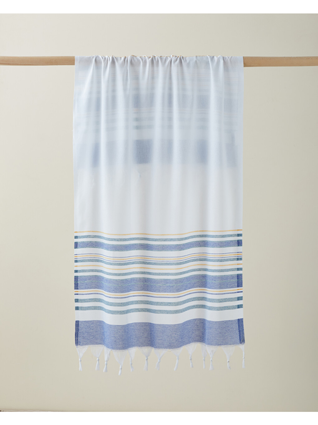 Coastie Rejenere Çizgili Peştamal 80x150 Cm Mavi-yeşil-sarı