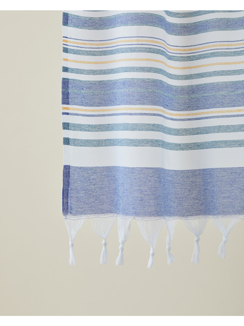 Coastie Rejenere Çizgili Peştamal 80x150 Cm Mavi-yeşil-sarı-1