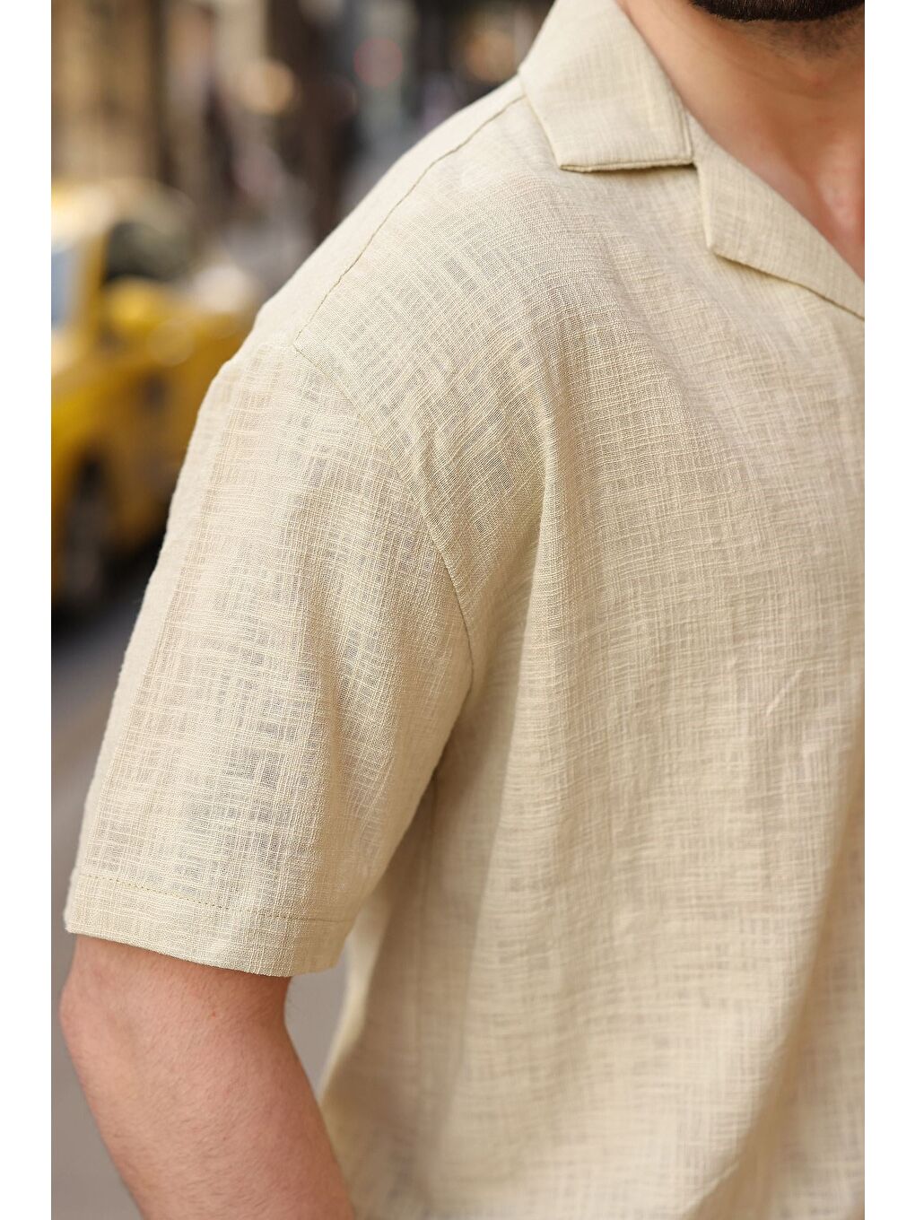 Mint Yeşili %100 Pamuklu Rahat Kesim Erkek Gömlek E6773-3