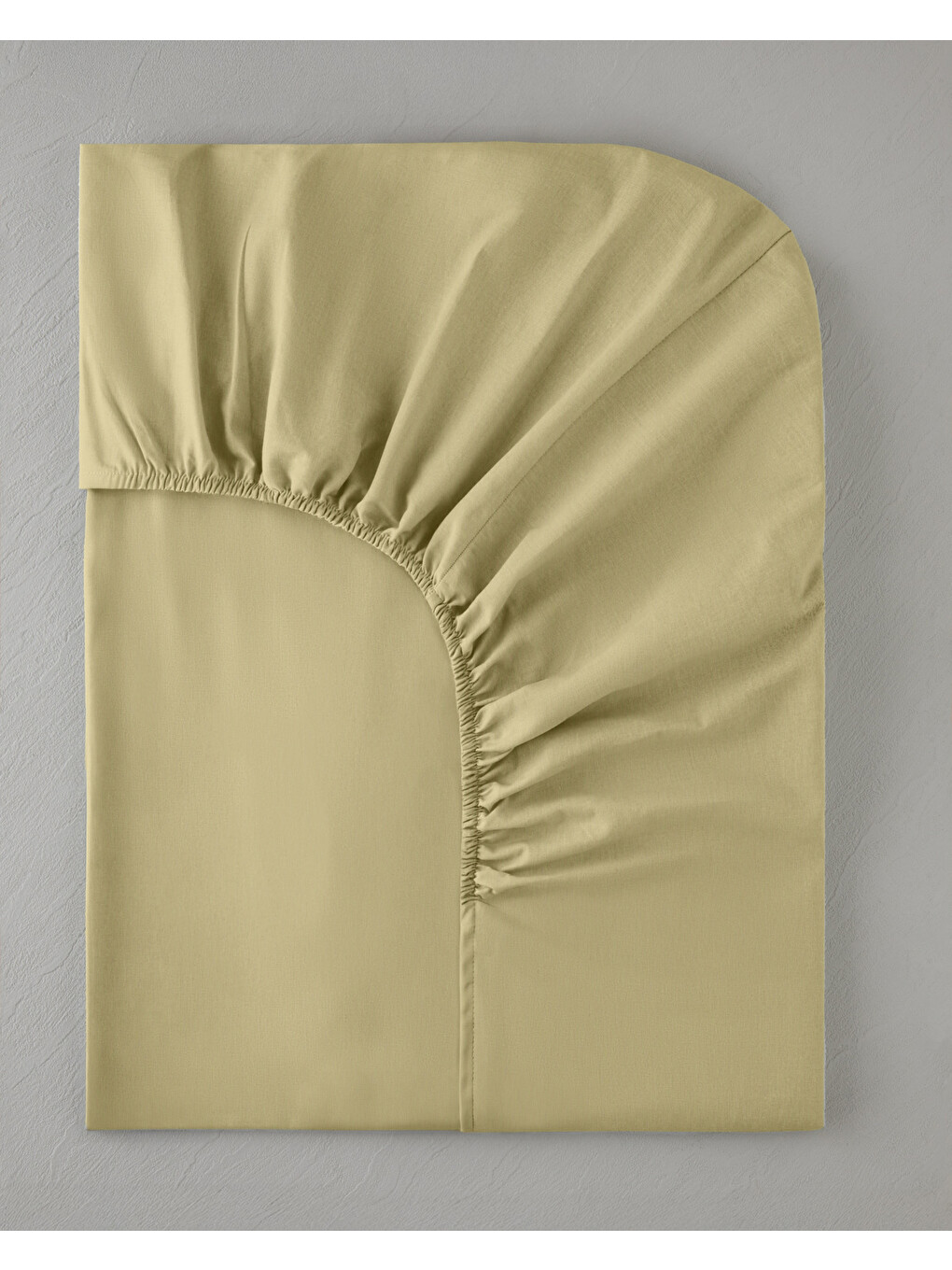 Novella Premium Pamuk Dokulu Tek Kişilik Plus Lastikli Çarşaf 120x200 Cm Açık Sarı