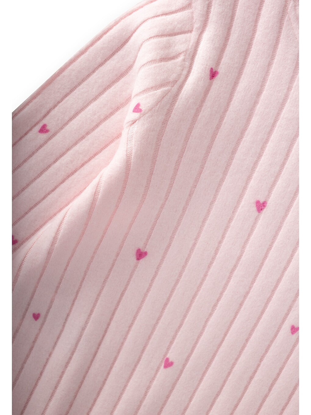 Desenli Fitilli Pijama Takımı 1-7 Yaş Pudra Pembe-2