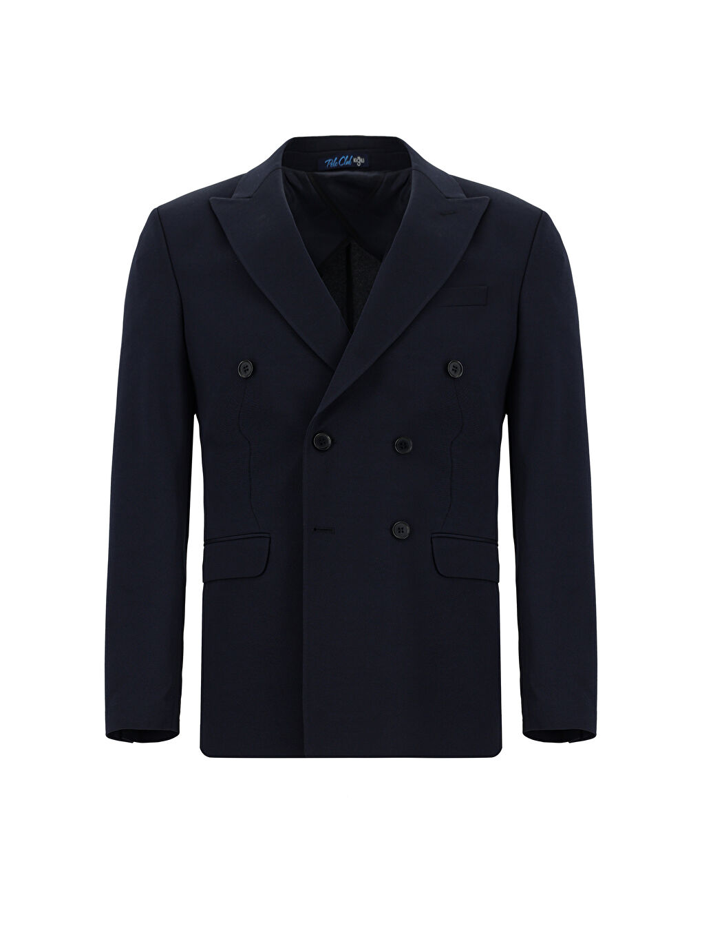 Lacivert Regular Fit Kruvaze Ceket-7