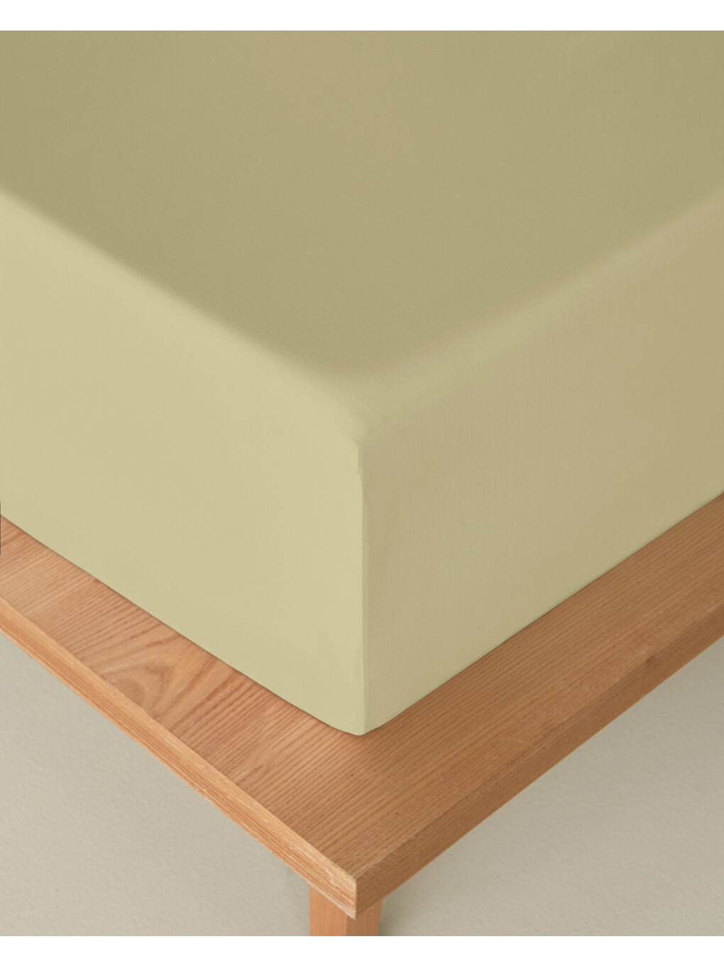 Novella Premium Pamuk Dokulu Tek Kişilik Plus Lastikli Çarşaf 120x200 Cm Açık Sarı-2