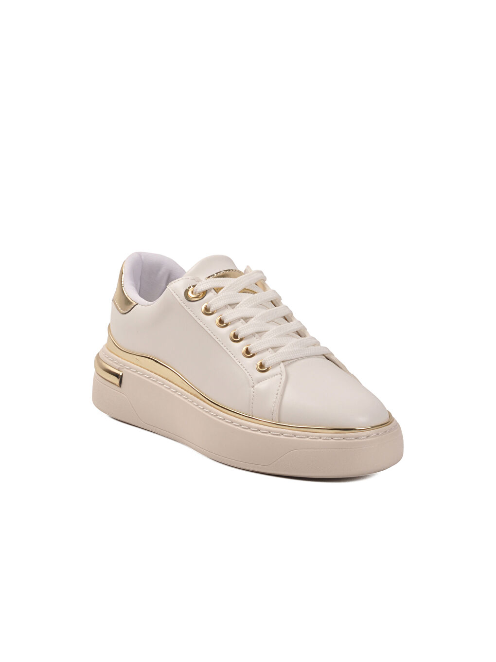 Beyaz Bağcıklı Hafif Kadın Sneaker Lady 029 Z-3