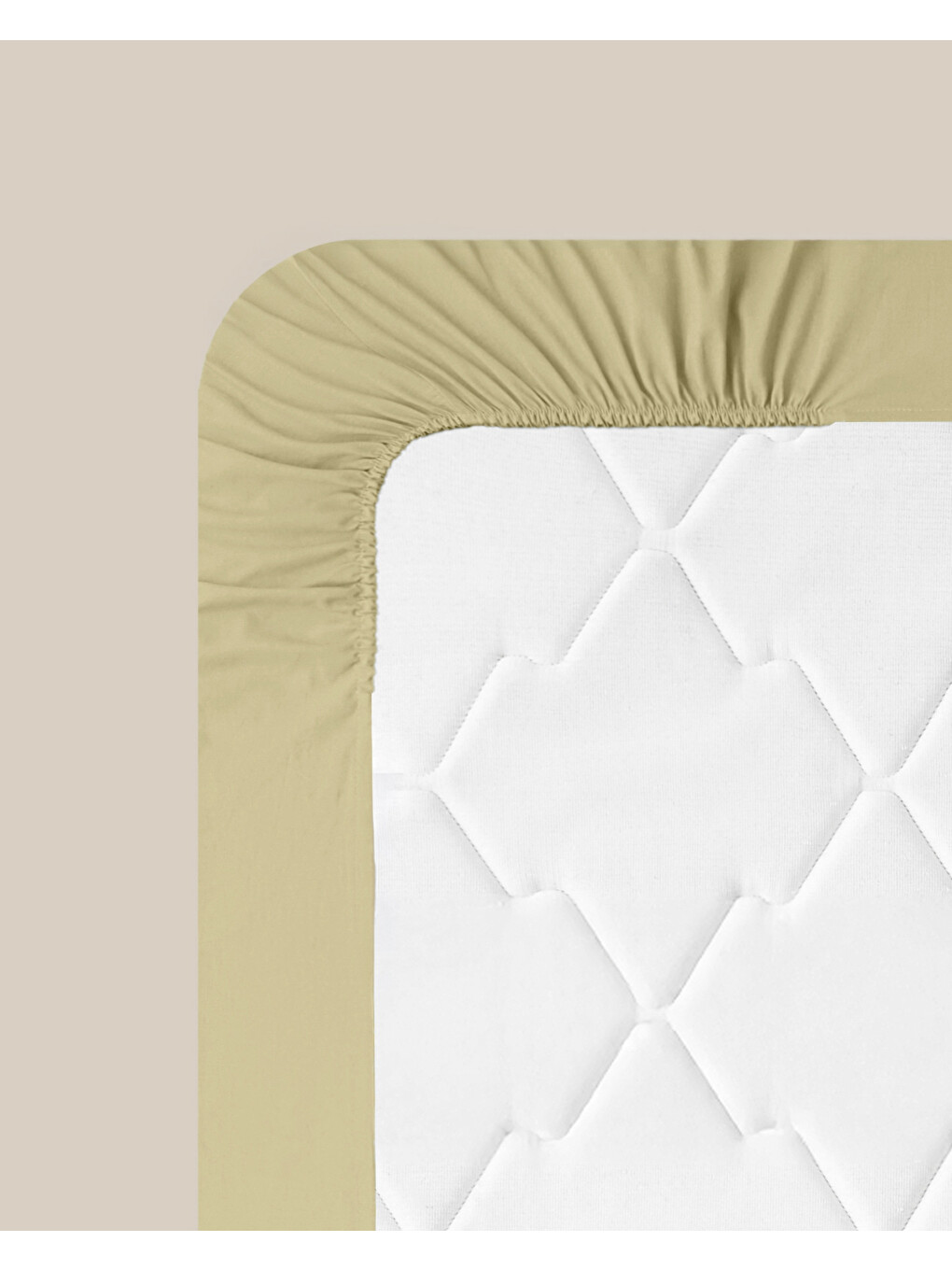 Novella Premium Pamuk Dokulu Tek Kişilik Plus Lastikli Çarşaf 120x200 Cm Açık Sarı-6