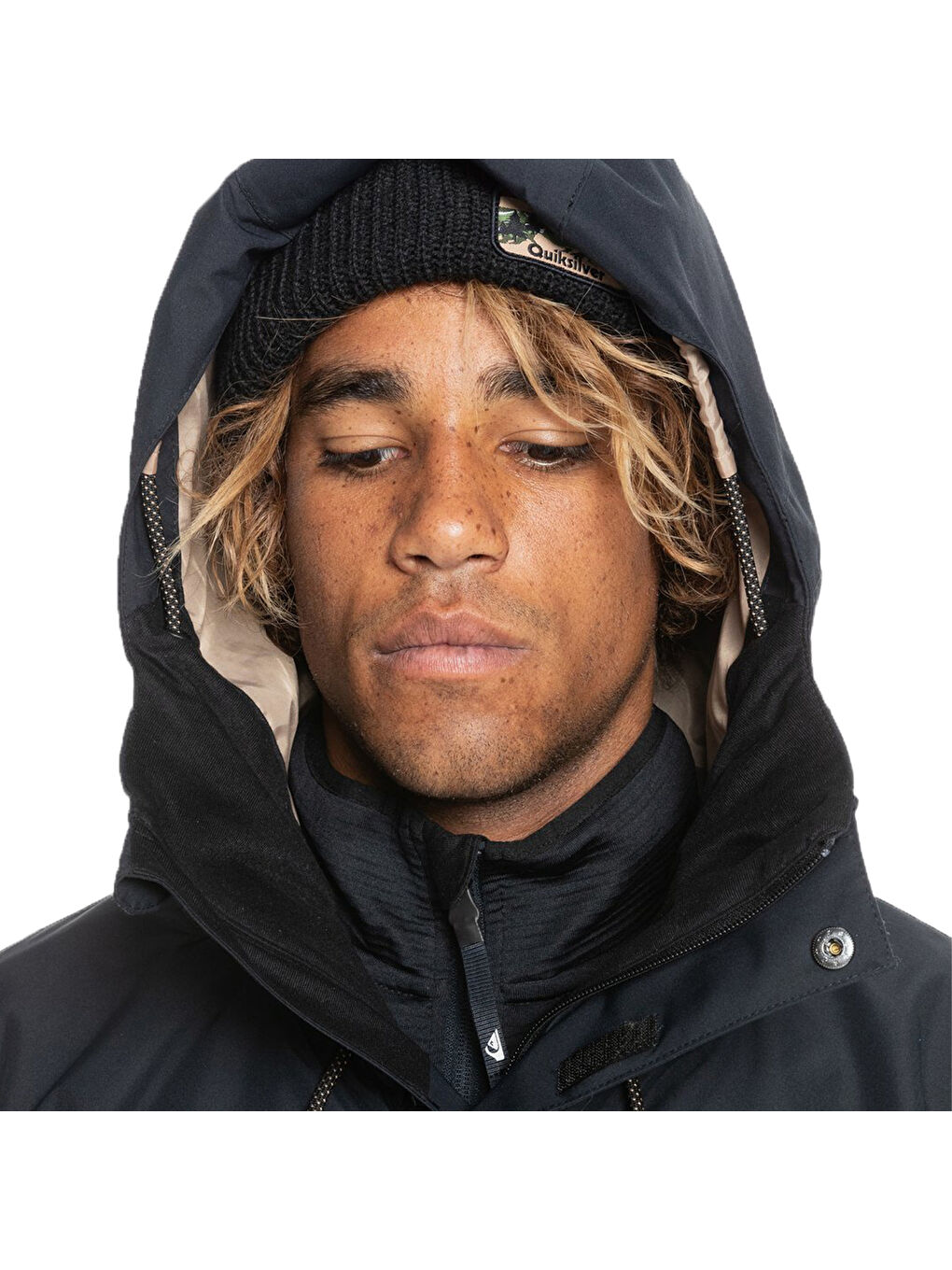 Siyah QUIKSILVER STEEZE JK ERKEK SNOWBOARD CEKETİ-3